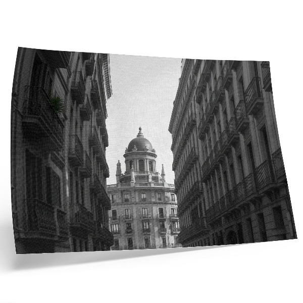 Arte de pared Fachadas simétricas de arquitectura urbana histórica