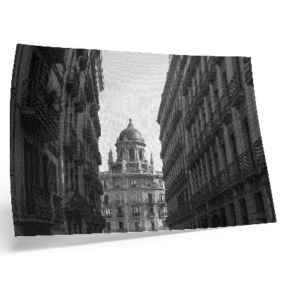 Arte de pared Fachadas simétricas de arquitectura urbana histórica