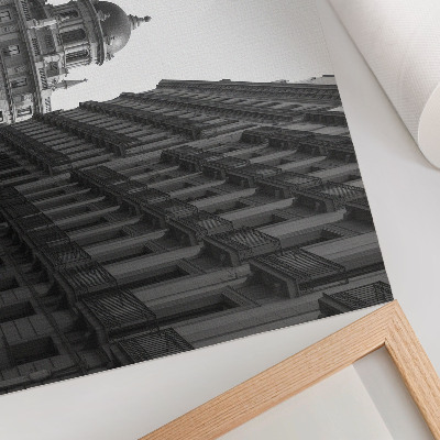 Arte de pared Fachadas simétricas de arquitectura urbana histórica