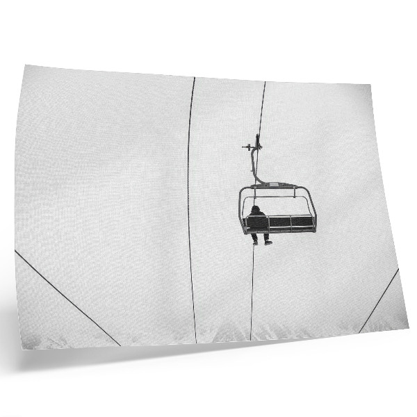 Póster Minimalismo, soledad, paz, paisaje invernal