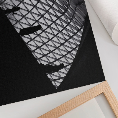 Arte de pared Contraste de la silueta del techo moderno