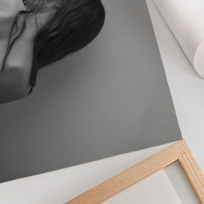 Lámina para cuadro El encanto minimalista de las figuras en monocromo