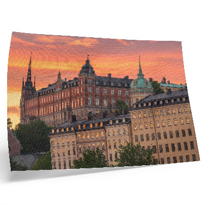 Arte de pared Puesta de sol, edificios con encanto, ambiente histórico