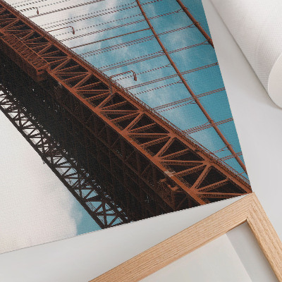 Arte de pared Puente con detalles contra el cielo