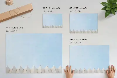 Lámina para cuadro con arquitectura moderna de líneas minimalistas