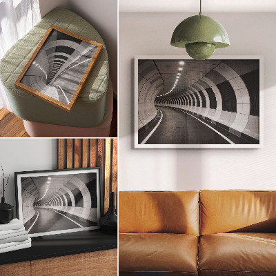 Arte de pared Túnel espacial geométrico moderno