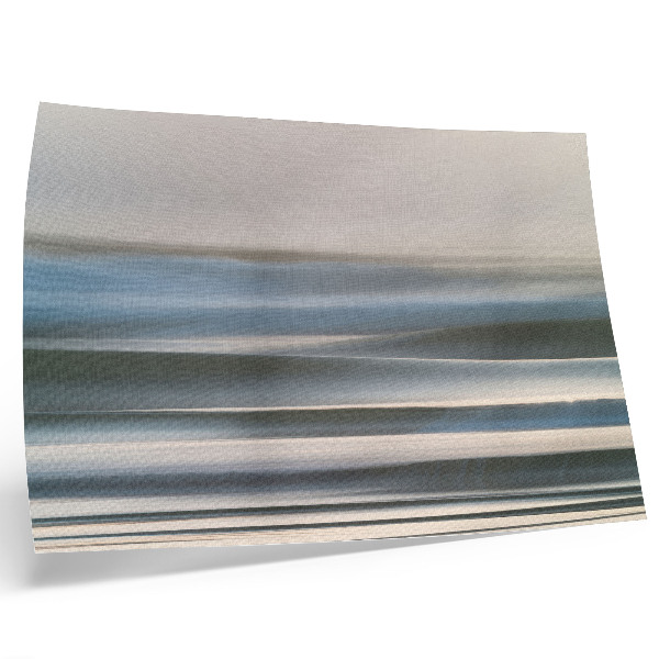 Arte de pared Delicadas ondas en tonos pastel de azul.