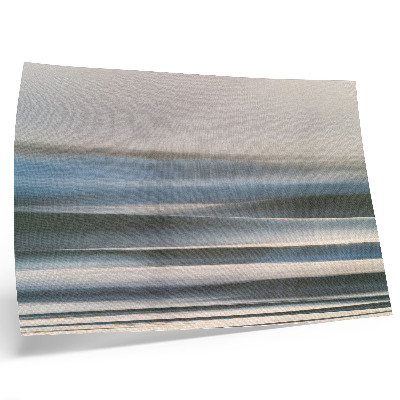 Arte de pared Delicadas ondas en tonos pastel de azul.