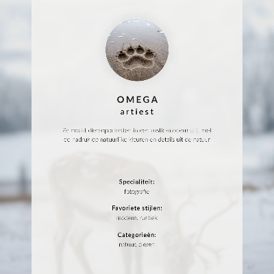 Arte de pared Lobo en movimiento, paisaje salvaje, naturaleza