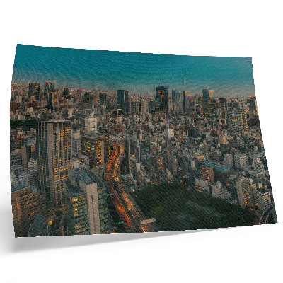 Póster Vista moderna de la ciudad desde arriba, dinámica