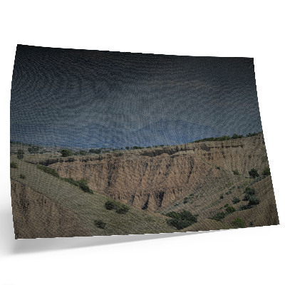 Póster Vastos valles, acantilados, montañas, paisaje natural