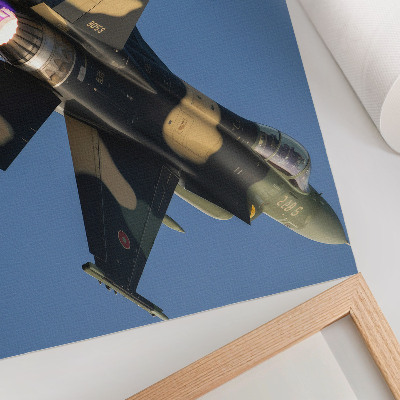 Póster Avión a reacción, colores intensos del cielo