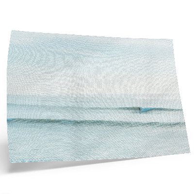Arte de pared olas del océano surfista calma minimalista