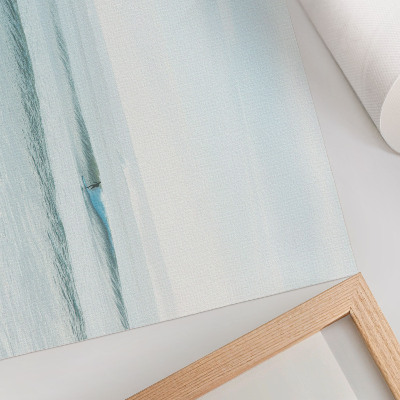 Arte de pared olas del océano surfista calma minimalista