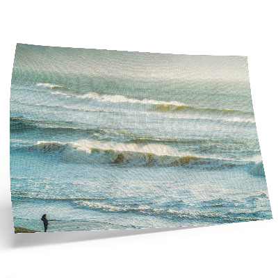 Póster Mar, olas, hombre, costa, naturaleza, dinámica