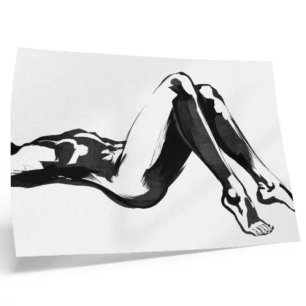 Arte de pared abstracciones en blanco y negro con diseño moderno y armonioso