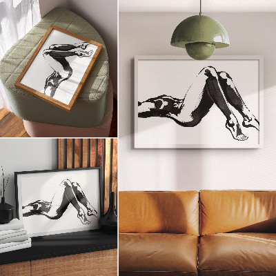 Arte de pared Abstracciones en blanco y negro, armonía y modernidad