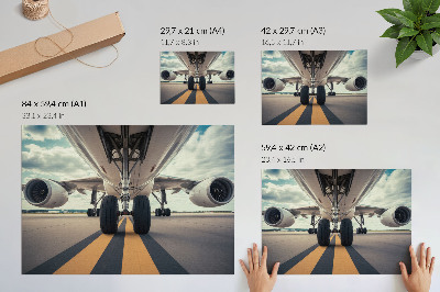Lámina para cuadro Tren de aterrizaje de avión, venta minorista, Sky Dynamics