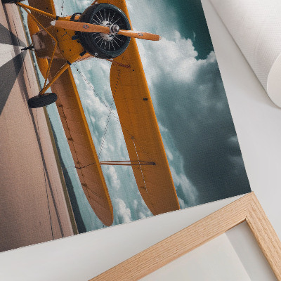 Arte de pared Avión en pista cielo dinámico