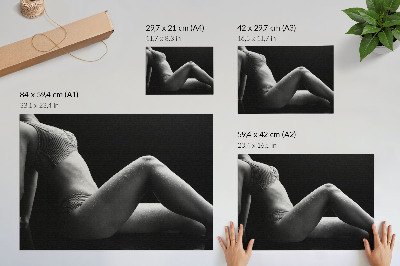 Póster Estética en blanco y negro con una composición armoniosa.
