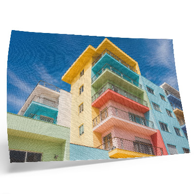 Póster La energía del color en la arquitectura moderna