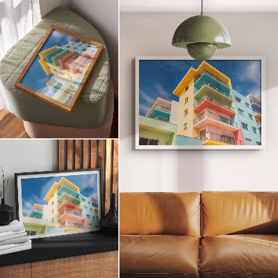 Póster La energía del color en la arquitectura moderna