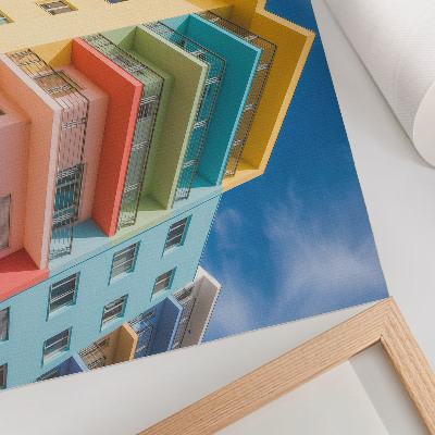 Póster La energía del color en la arquitectura moderna