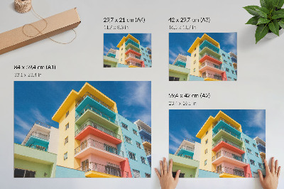 Póster La energía del color en la arquitectura moderna