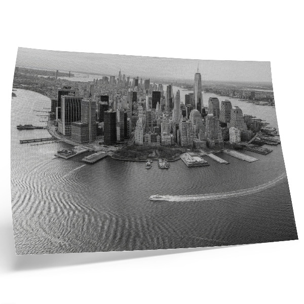 Póster Panorama moderno de los rascacielos de la ciudad