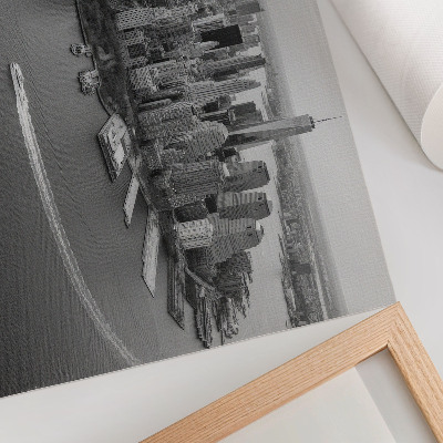 Póster Panorama moderno de los rascacielos de la ciudad