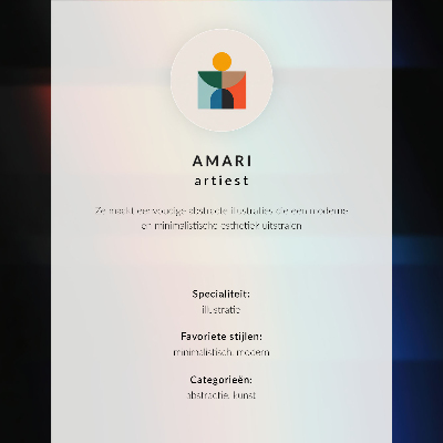 Póster Ondas pastel, sutil elegancia, armonía