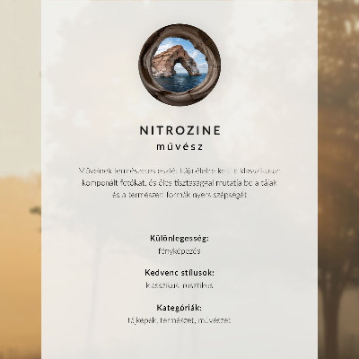 Póster Abedules simétricos, luz brumosa, callejón otoñal