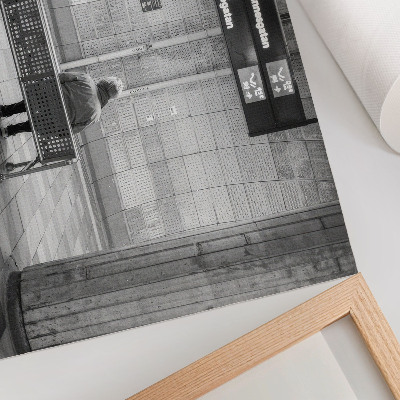 Arte de pared Modernidad gris de espacio urbano minimalista