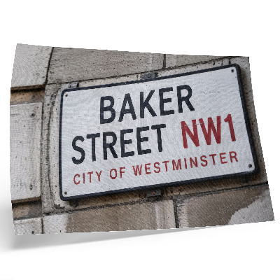 Póster Letrero de la calle Baker en Westminster