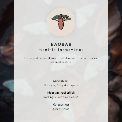 Póster Composición floral moderna con motivos orientales
