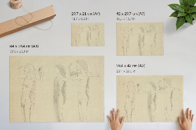 Arte de pared Estudio del día (La verdad) de Ferdinand Hodler