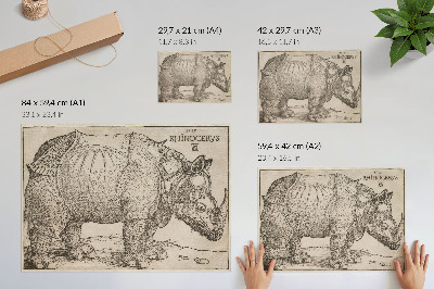 Póster Rinoceronte (1515) de Albrecht Dürer