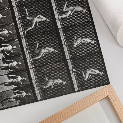 Lámina para cuadro Lámina 60 de Locomoción animal (1887), fotografiada por Eadweard Muybridge.