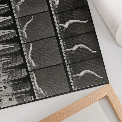 Arte de pared Un hombre de pie sobre sus manos, en posición supina. Fototipo según Eadweard Muybridge, 1887.