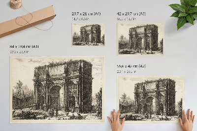 Lámina para cuadro Vista del Arco de Constantino, extraída de 