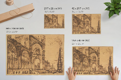 Arte de pared Fantasía de un magnífico arte triunfal (1765) de Giovanni Battista Piranesi