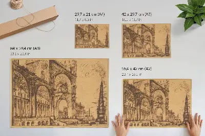 Arte de pared fantasía de un magnífico arte triunfal de 1765 por Giovanni Battista Piranesi