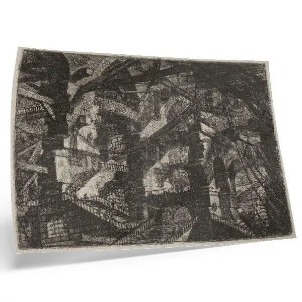 Póster El arco gótico de Giovanni Battista Piranesi publicado en 1800-1809