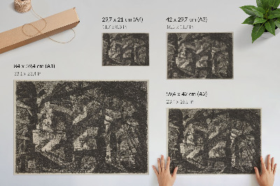 Póster El arco gótico (publicado en 1800-1809) de Giovanni Battista Piranesi