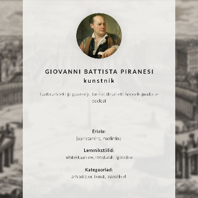 Póster El arco gótico (publicado en 1800-1809) de Giovanni Battista Piranesi