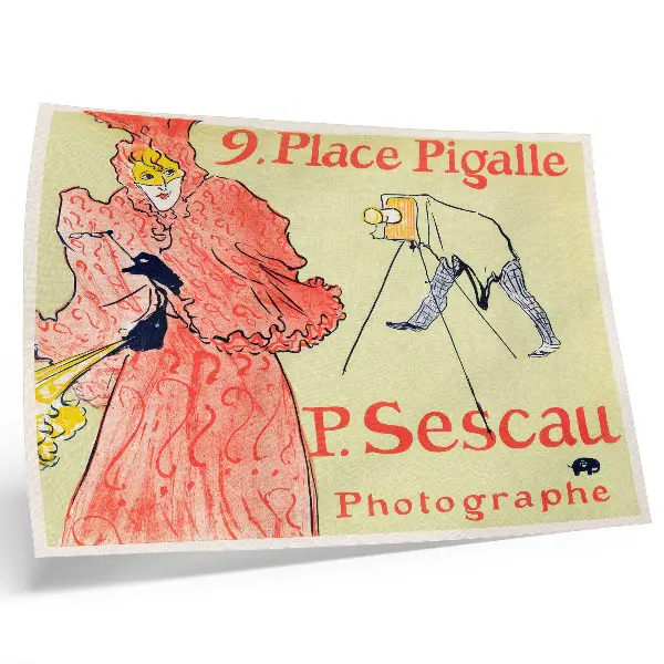 Póster de Le Photographe Sescau impresión de alta resolución de Henri de Toulouse-Lautrec de 1894