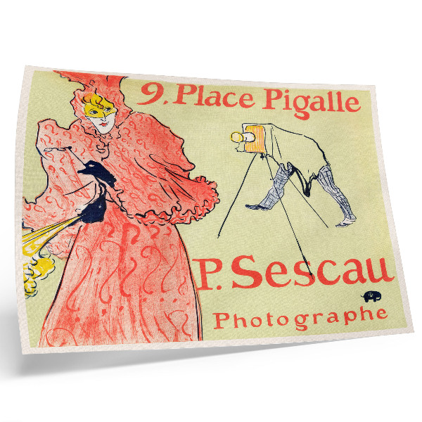 Póster Le Photographe Sescau (1894) impresión de alta resolución de Henri de Toulouse-Lautrec