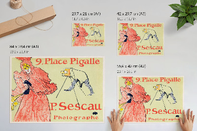 Póster Le Photographe Sescau (1894) impresión de alta resolución de Henri de Toulouse-Lautrec