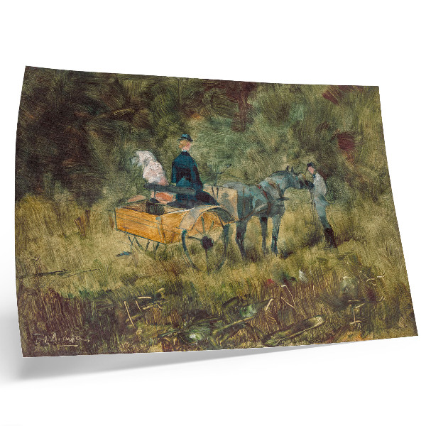 Lámina para cuadro La Trampa (1880), pintura de alta resolución de Henri de Toulouse-Lautrec.