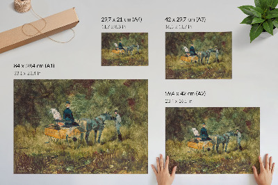 Lámina para cuadro La Trampa (1880), pintura de alta resolución de Henri de Toulouse-Lautrec.